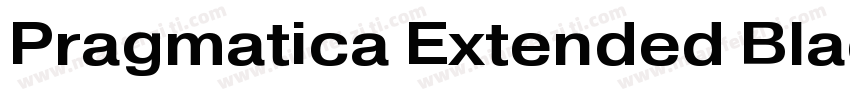 Pragmatica Extended Black字体转换